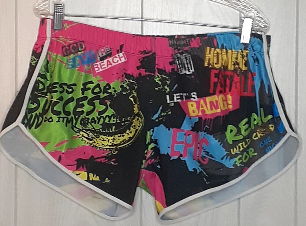 Bang! Miami Men's Swim Shorts Size XXL Vibrant Colors 1 Back Pocket